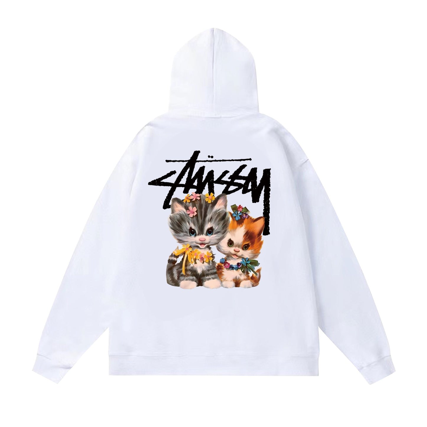 Stussy Hoodie Fall/Winter Fleece Hooded Sweater