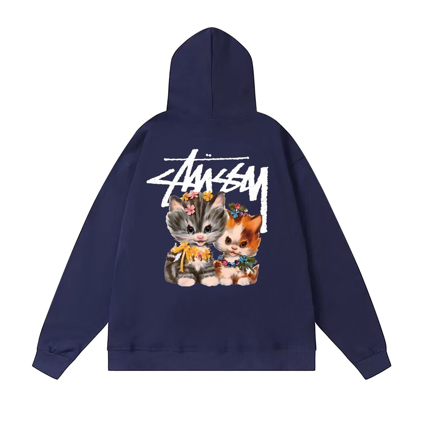 Stussy Hoodie Fall/Winter Fleece Hooded Sweater