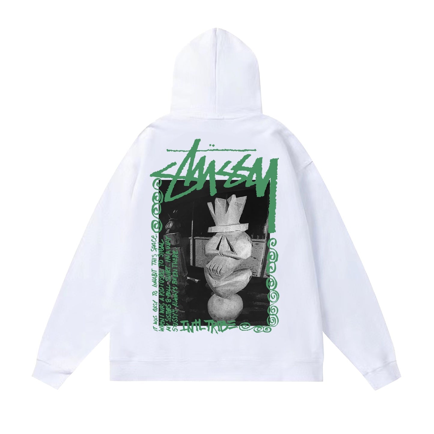 Stussy Hoodie Fall/Winter Fleece Hooded Sweater