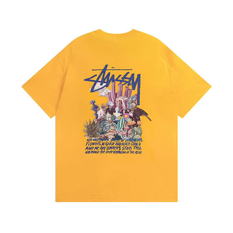 Stussy T Shirts Casual Loose Couple T Shirts