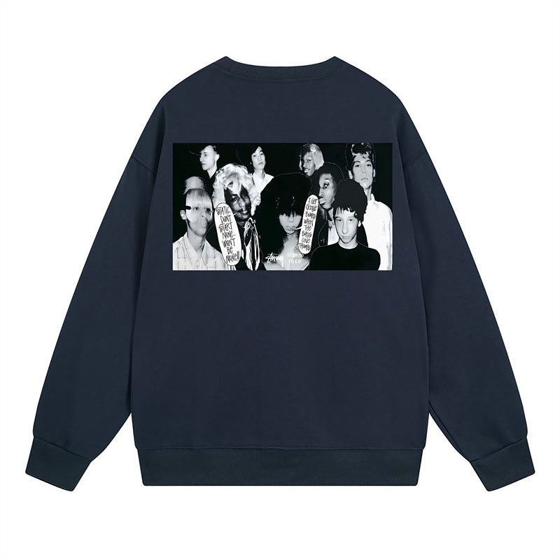 Stussy Sweatshirts Crew Neck Fleece Sweater