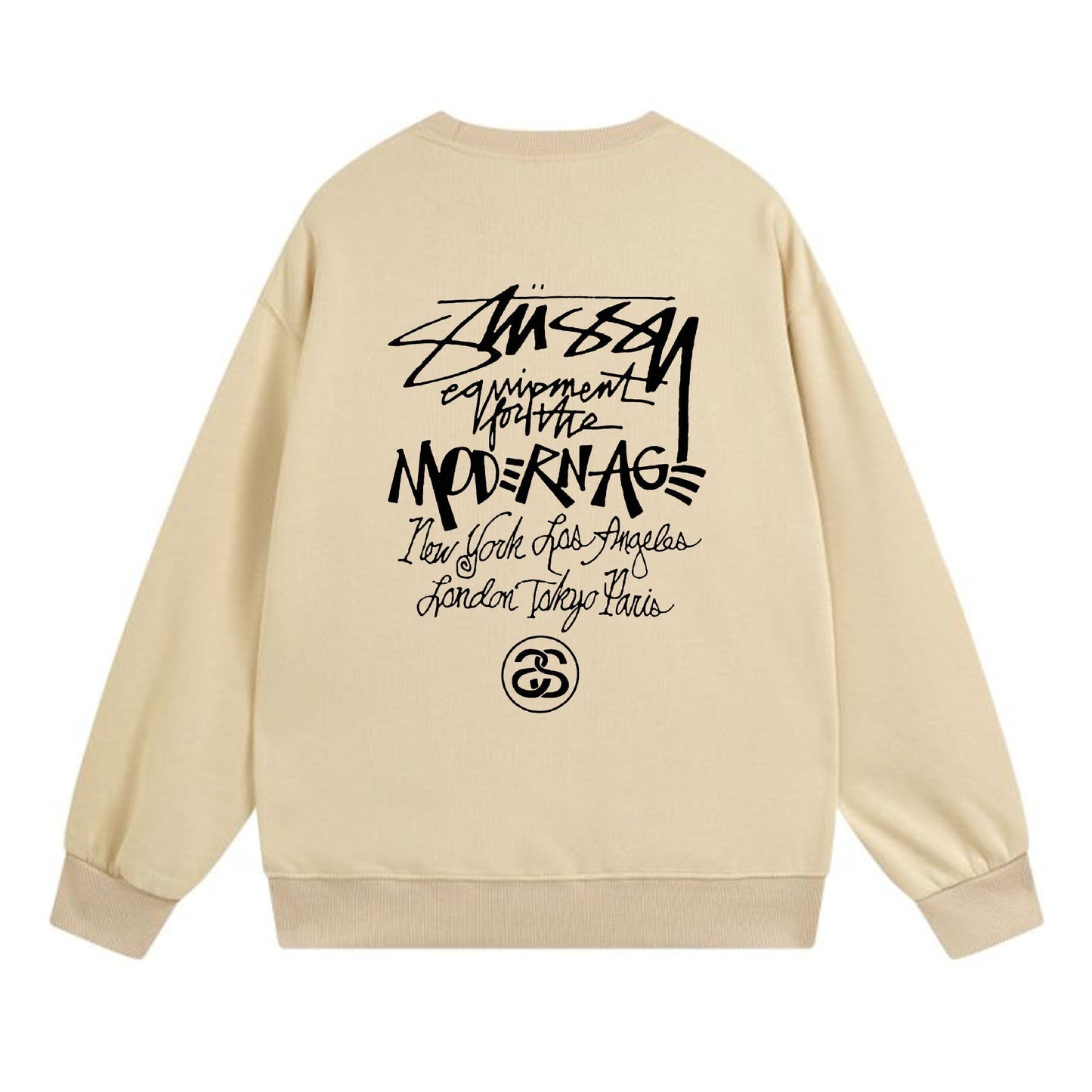 Stussy Sweatshirts Crew Neck Fleece Sweater
