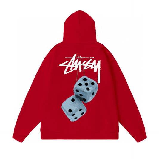 Stussy Hoodie Fall/Winter Fleece Hooded Sweater