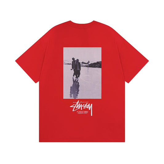 Stussy T Shirts Casual Loose Couple T Shirts