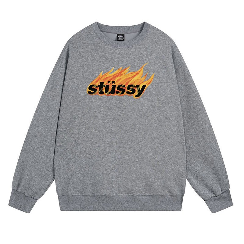 Stussy Sweatshirts Crew Neck Fleece Sweater