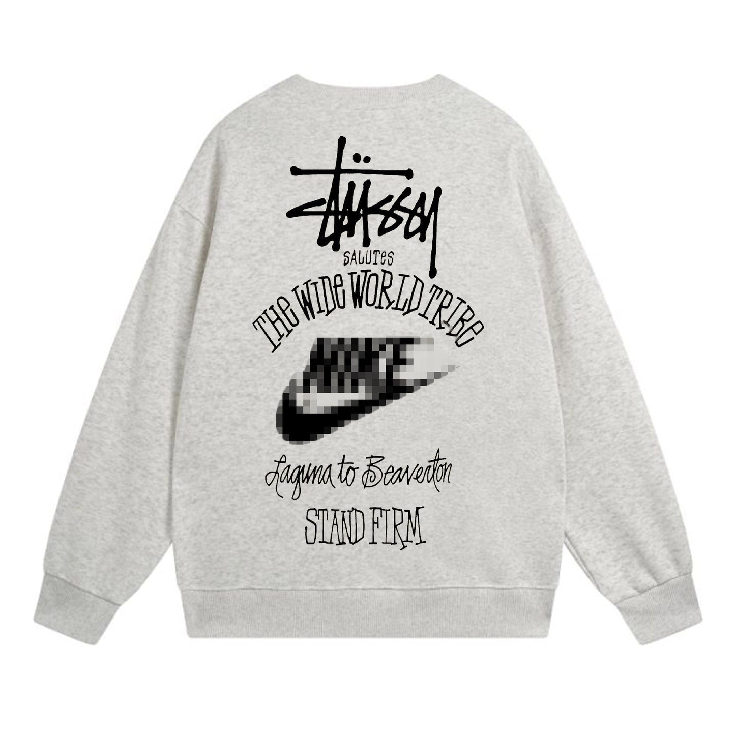 Stussy The Wide World Tribe Sweatshirts Teen Long Sleeve Sweatshirts