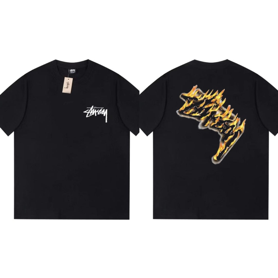 Stussy T Shirts Loose Casual T-Shirts Same for Men and Women