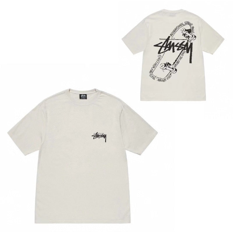 Stussy T Shirts Casual Versatile Loose T Shirts Couple