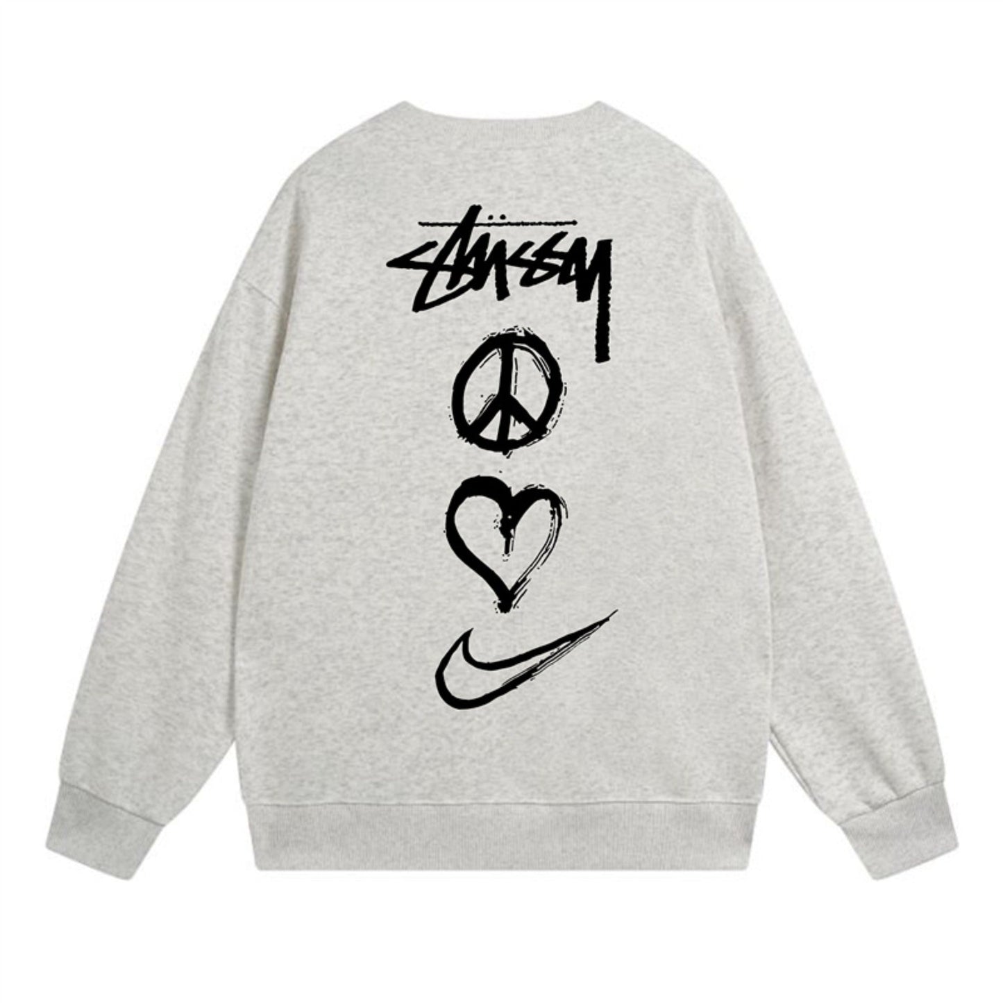 Stussy Sweatshirts Crew Neck Fleece Sweater